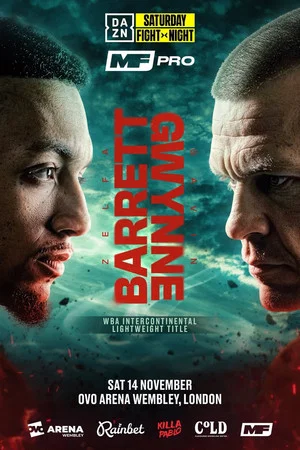Постер: Zelfa Barrett vs. Gavin Gwynne