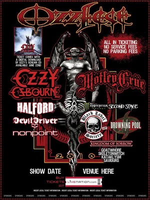 Постер: Ozzy Osbourne: Ozzfest UK 2010