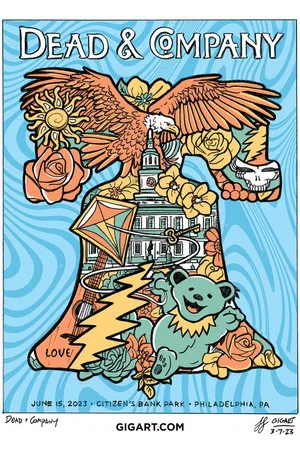Постер: Dead & Company: 2023-06-15 Citizens Bank Park, Philadelphia, PA, USA