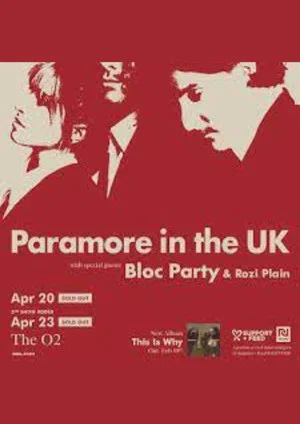 Постер: Paramore 2023 - Live In London At The O2 Arena