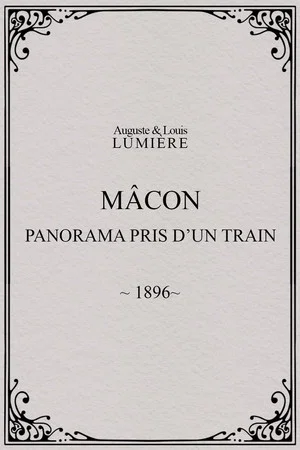 Постер: Mâcon : panorama pris d’un train