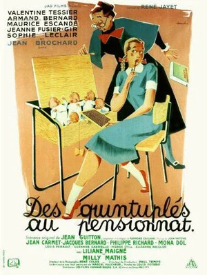 Постер: Des quintuplés au pensionnat