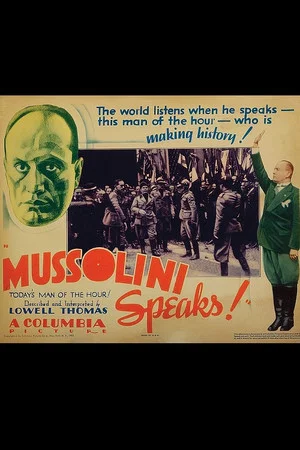 Постер: Mussolini Speaks