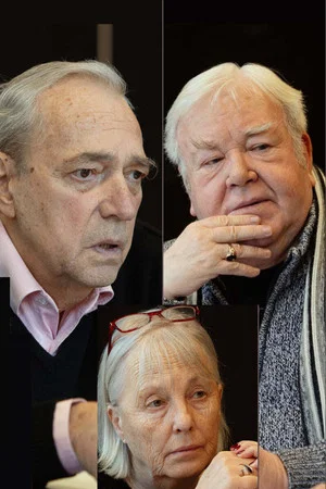 Постер: Three on the bench