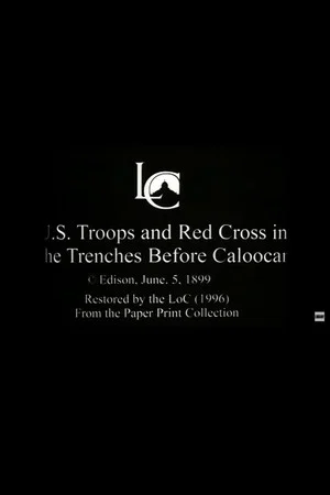 Постер: U.S. Troops and Red Cross in the Trenches Before Caloocan