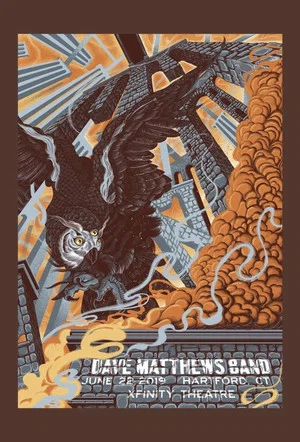 Постер: Dave Matthews Band: Xfinity Theatre - Hartford, CT - 6/22/19