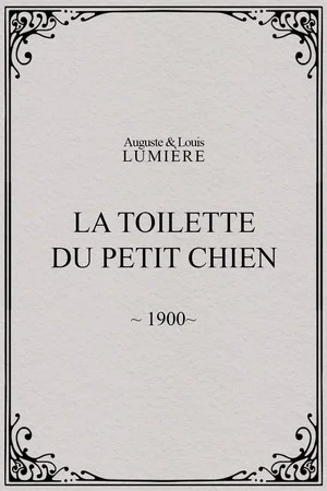 Постер: La toilette du petit chien