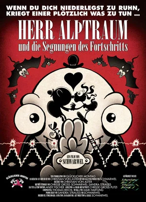 Постер: Herr Alptraum und die Segnungen des Fortschritts