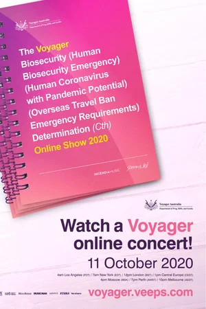 Постер: Voyager - Department of Synths and Riffs Online Live Show