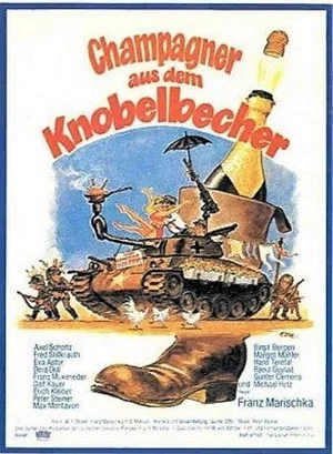 Постер: Champagner aus dem Knobelbecher
