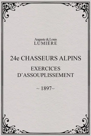 Постер: 24ème chasseurs alpins : exercices d’assouplissement