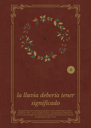 Постер: La lluvia debería tener significado