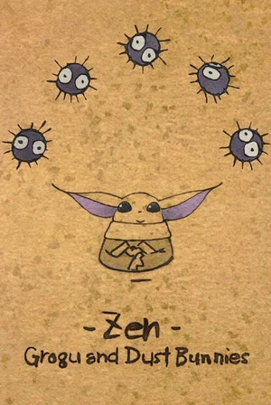 Постер: Zen - Grogu and Dust Bunnies