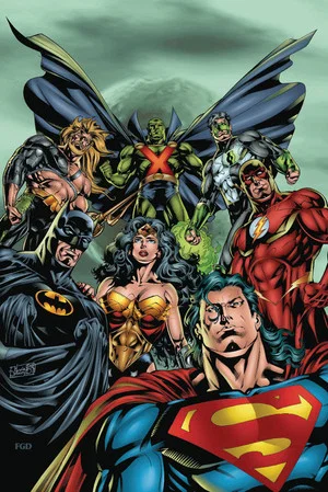 Постер: Super Heroes United! The Complete Justice League History