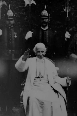 Постер: Pope Leo XIII Being Seated Bestowing Blessing