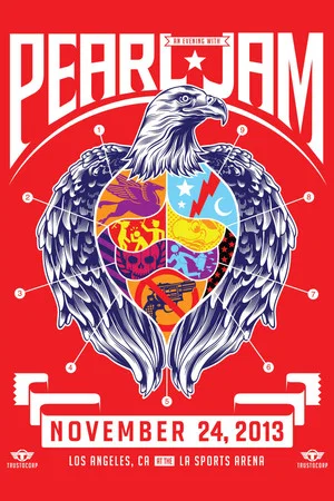 Постер: Pearl Jam: Los Angeles 2013 - Night 2