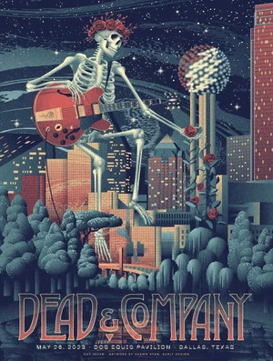 Постер: Dead & Company: 2023-05-26 Dos Equis Pavilion, Dallas, TX