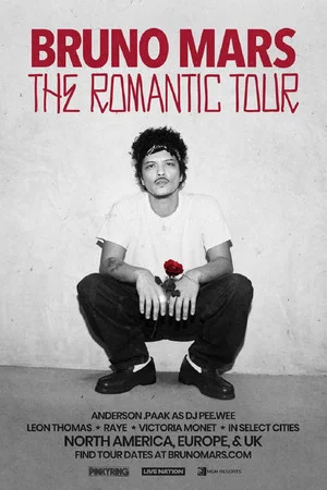 Постер: Bruno Mars: The romantic tour live