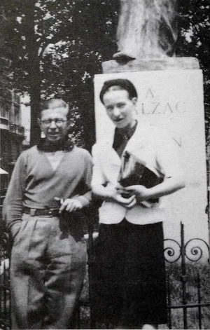 Постер: Jean-Paul Sartre et Simone de Beauvoir