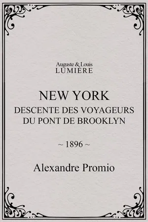 Постер: Passengers Descending from the Brooklyn Bridge
