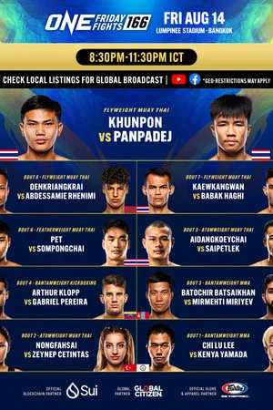Постер: ONE Friday Fights 166: Khunpon vs. Panpadej
