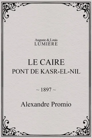 Постер: Le Caire, pont de Kasr-el-Nil
