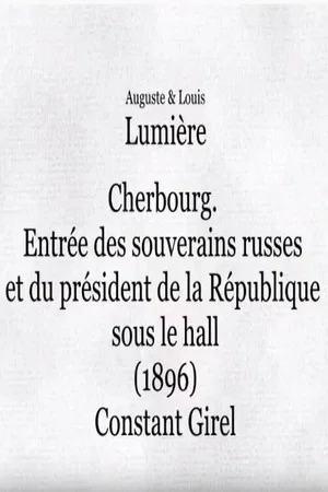 Постер: Cherbourg: Entrée des souverains russes et du président de la République sous le hall