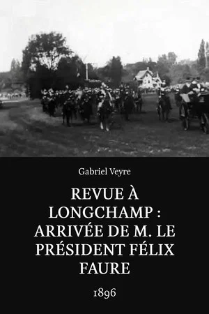 Постер: Revue à Longchamp: Arrivée de M. le président Félix Faure