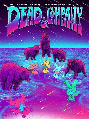 Постер: Dead & Company: 2023-06-05 The Pavilion at Star Lake, Burgettstown, PA, USA