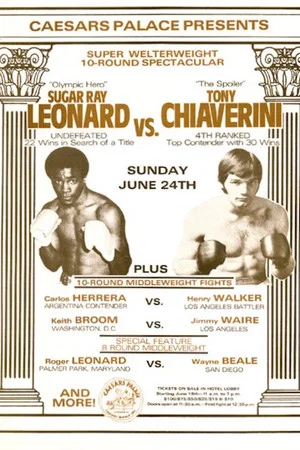 Постер: Sugar Ray Leonard vs. Tony Chiaverini