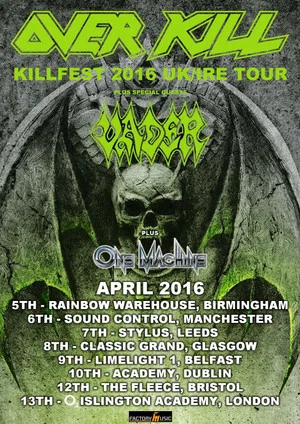 Постер: Overkill: [2016] Hellfest