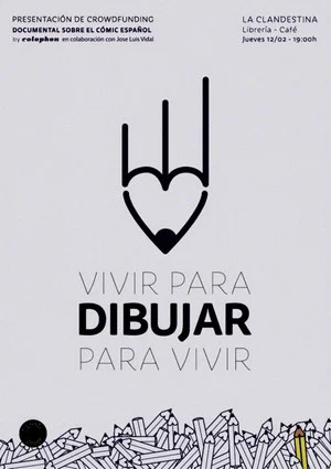 Постер: Vivir para dibujar, Dibujar para vivir