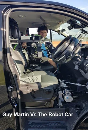 Постер: Guy Martin Vs The Robot Car