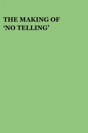 Постер: The Making of 'No Telling'