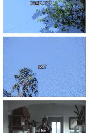 Постер: computer sky and self