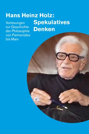 Постер: Hans Heinz Holz: Spekulatives Denken