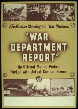 Постер: War Department Report