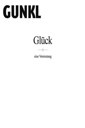 Постер: Gunkl: Glück - eine Vermutung