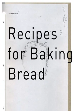 Постер: Recipes for Baking Bread