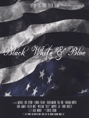 Постер: Black, White & Blue