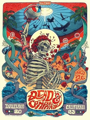 Постер: Dead & Company: 2023-05-20 Kia Forum, Inglewood, CA, USA