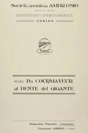 Постер: From Courmayeur to the Col du Geant