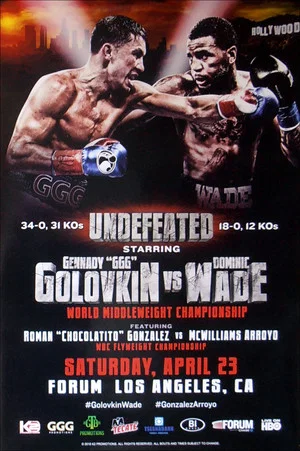 Постер: Gennady Golovkin vs. Dominic Wade