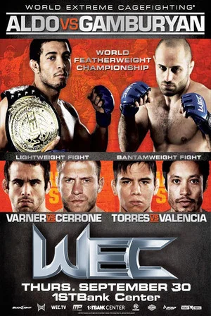Постер: WEC 51: Aldo vs. Gamburyan