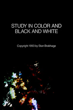 Постер: Study in Color and Black and White