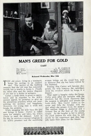 Постер: Man's Greed for Gold