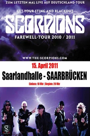 Постер: Scorpions - Live au Saarlandhalle Saarbrucken