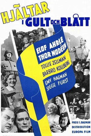 Постер: Hjältar i gult och blått
