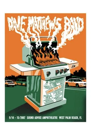 Постер: Dave Matthews Band: Sound Advice Amphitheatre - West Palm Beach, FL - 9/14/07