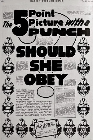 Постер: Should She Obey?